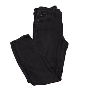 7 For All Mankind Ankle Gwenevere Classic Black Skinny Jeans